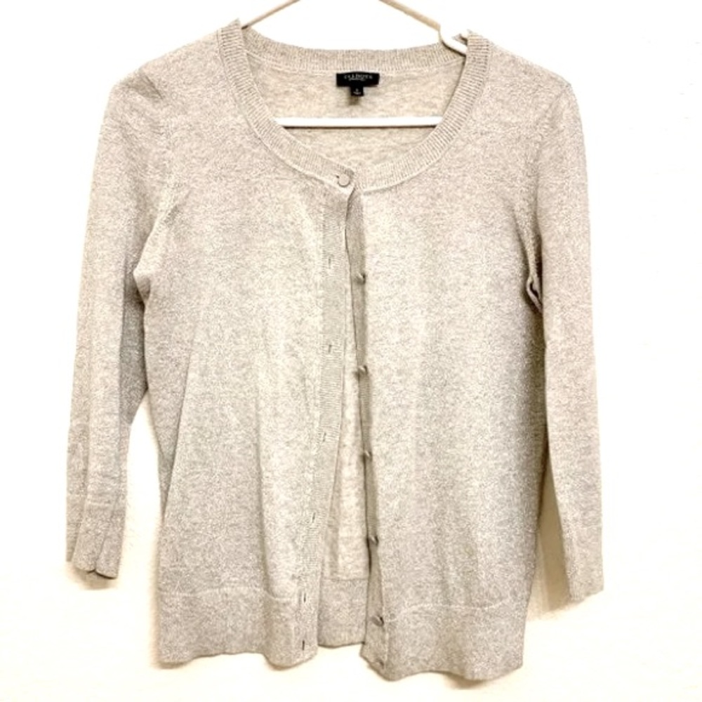💥last chance! Talbots Silver Sparkle Cardigan